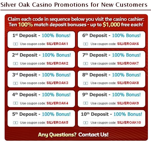 Silver Oak - Promotions Page