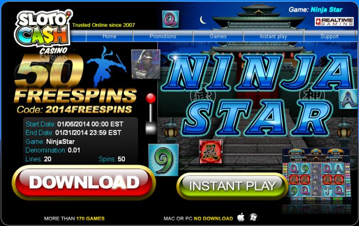 Sloto Stars Casino USA No Deposit Bonus Codes 100 Free Spins!